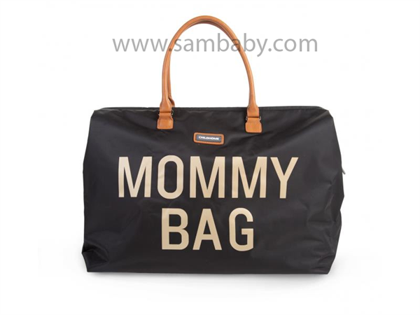 CHILDHOME PŘEBALOVACÍ TAŠKA MOMMY BAG BLACK GOLD