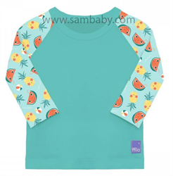 Bambino Mio Dětské tričko do vody s rukávem, UV 50+, Tropical - XL- (12-15 kg)