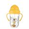 Canpol babies Nevylévací hrneček se slámkou a závažím 270ml BONJOUR PARIS žlutý