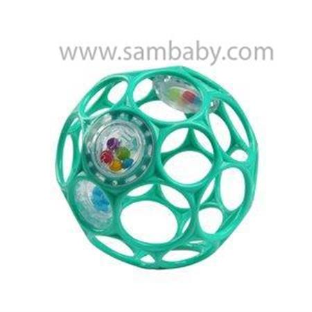 Oball Hračka OBALL RATTLE 10 cm 0m+ dark turquoise