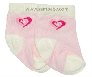 Tombis Dětské ponožky 30 růžové srdce