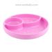 CHICCO Silikonový talíř růžová 12 m+