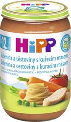 HiPP BIO Zelenina a těstoviny s kuřecím masem 220 g, 12m+