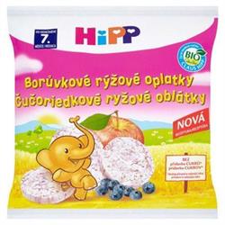 HiPP BIO borůvkové rýžové oplatky pro děti 30g