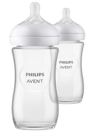 Philips AVENT Láhev Natural Response skleněná 240 ml, 1m+, 2 ks