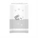 AlberoMio Přebalovací podložka 186 - šedá - medvídci - tvrdá