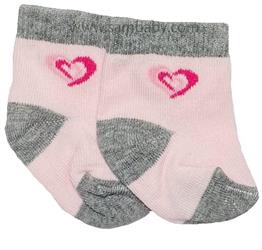 Tombis Dětské ponožky 30 šedé srdce