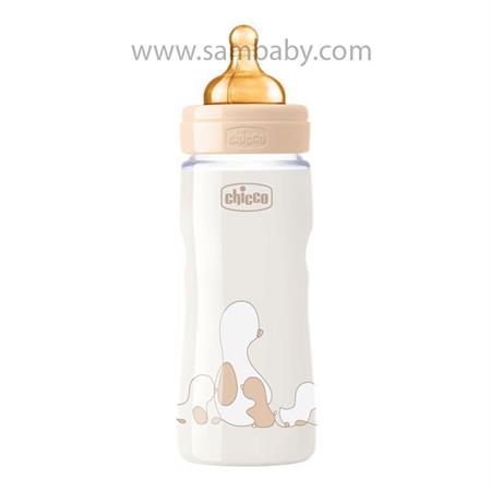 Láhev kojenecká Chicco Original Touch latex, 330ml - neutral