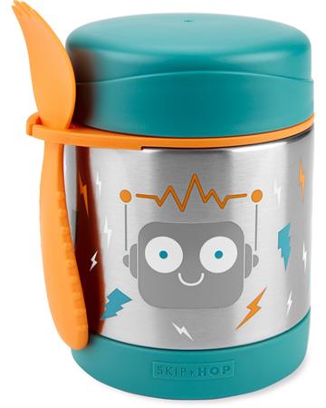 SKIP HOP Spark Style Termoska na jídlo se lžičkou/vidličkou Robot 325 ml, 3+