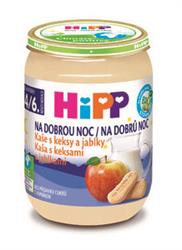 HiPP Kaše mléčná Bio na dobrou noc s keksy a jablky 190g od 4/6m