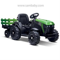BUDDY TOYS Vozidlo/Auto na akumulátor FARM traktor + voz. BEC 8211