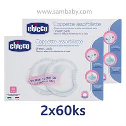 Chicco Tampóny antibakteriální 61773.00 - Balení 2x 60 ks